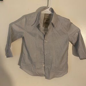 Practically brand new button down long sleeve toddler dress shirt